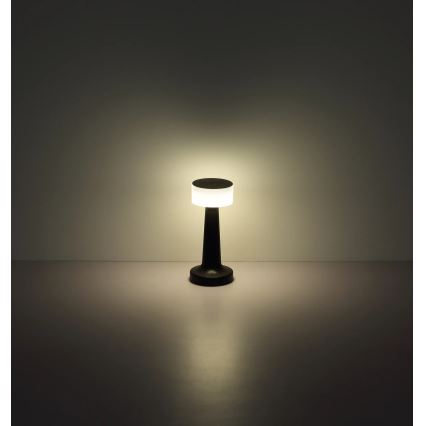 Globo - LED dimbar touchbordslampa LED/1W/3,7V 2700K/4000K/6500K 800 mAh USB svart