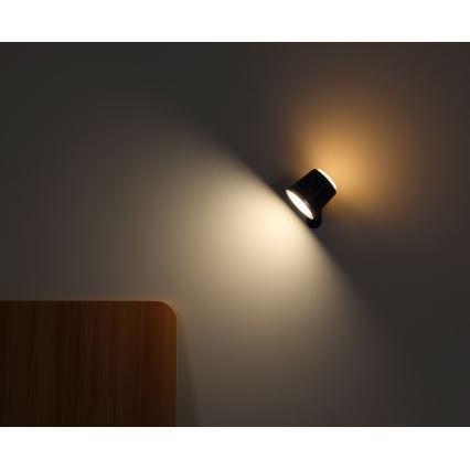 Globo - LED dimbar touchbordslampa 4-i-1 LED/6W/3,7V 3000K/4000K/6500K 1500 mAh USB svart