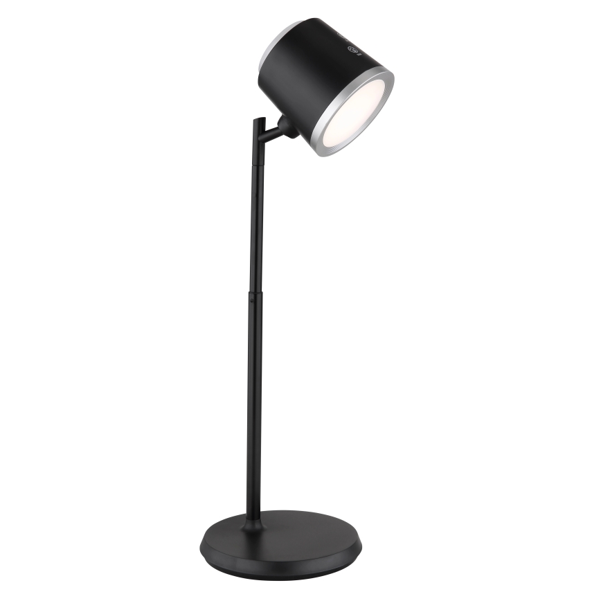 Globo - LED dimbar touchbordslampa 4-i-1 LED/6W/3,7V 3000K/4000K/6500K 1500 mAh USB svart