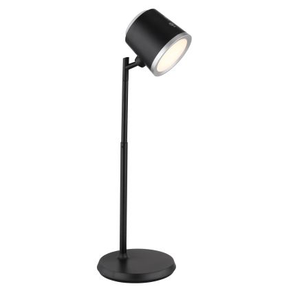 Globo - LED dimbar touchbordslampa 4-i-1 LED/6W/3,7V 3000K/4000K/6500K 1500 mAh USB svart