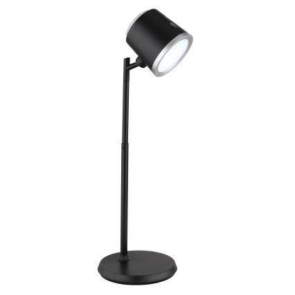 Globo - LED dimbar touchbordslampa 4-i-1 LED/6W/3,7V 3000K/4000K/6500K 1500 mAh USB svart