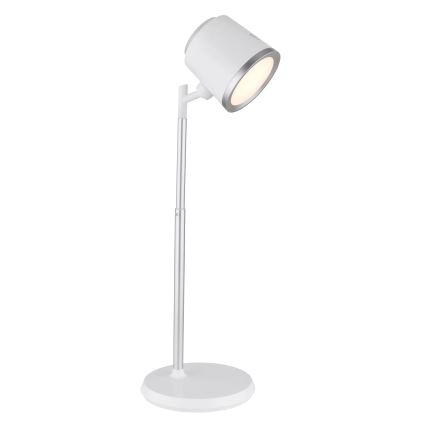Globo - LED dimbar touchbordslampa 4-i-1 LED/6W/3,7V 3000K/4000K/6500K 1500 mAh USB vit