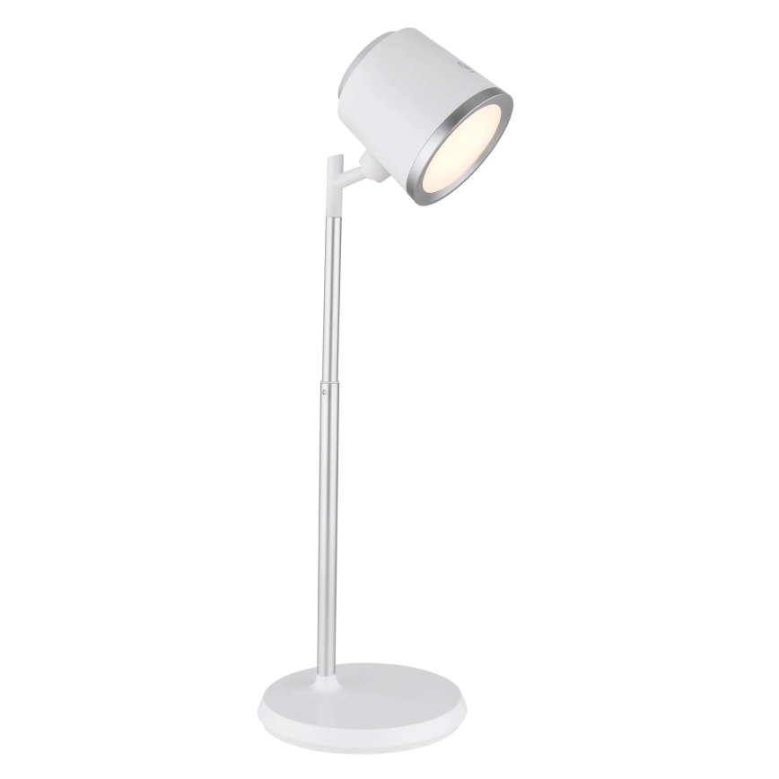 Globo - LED dimbar touchbordslampa 4-i-1 LED/6W/3,7V 3000K/4000K/6500K 1500 mAh USB vit