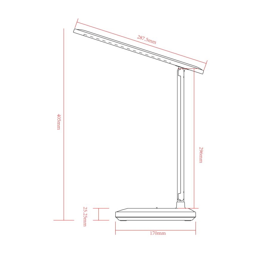Globo - LED dimbar touch-laddningsbar bordslampa LED/3W/5V 2800/4000/6500K 1800 mAh vit