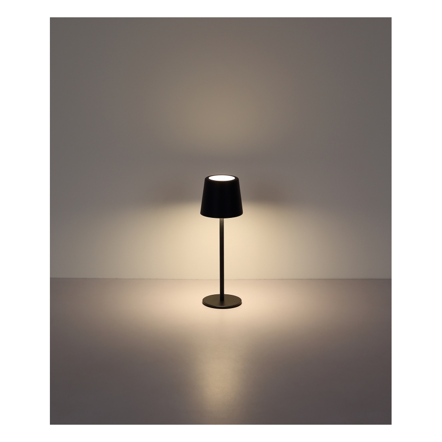 Globo - LED dimbar utomhusbordslampa med touch LED/2W/5V 3000/4000/6000K 2200 mAh IP44 svart