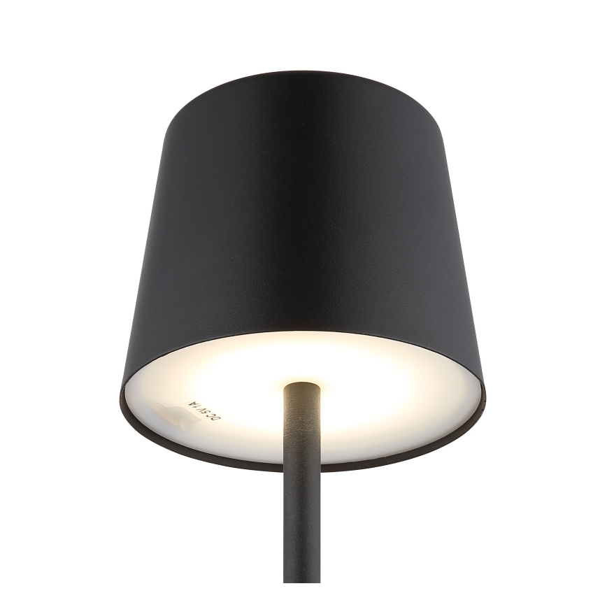 Globo - LED dimbar utomhusbordslampa med touch LED/2W/5V 3000/4000/6000K 2200 mAh IP44 svart