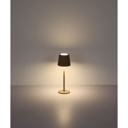 Globo - LED dimbar utomhusbordslampa med touch LED/2W/5V 3000/4000/6000K 2200 mAh IP44 krämfärgad