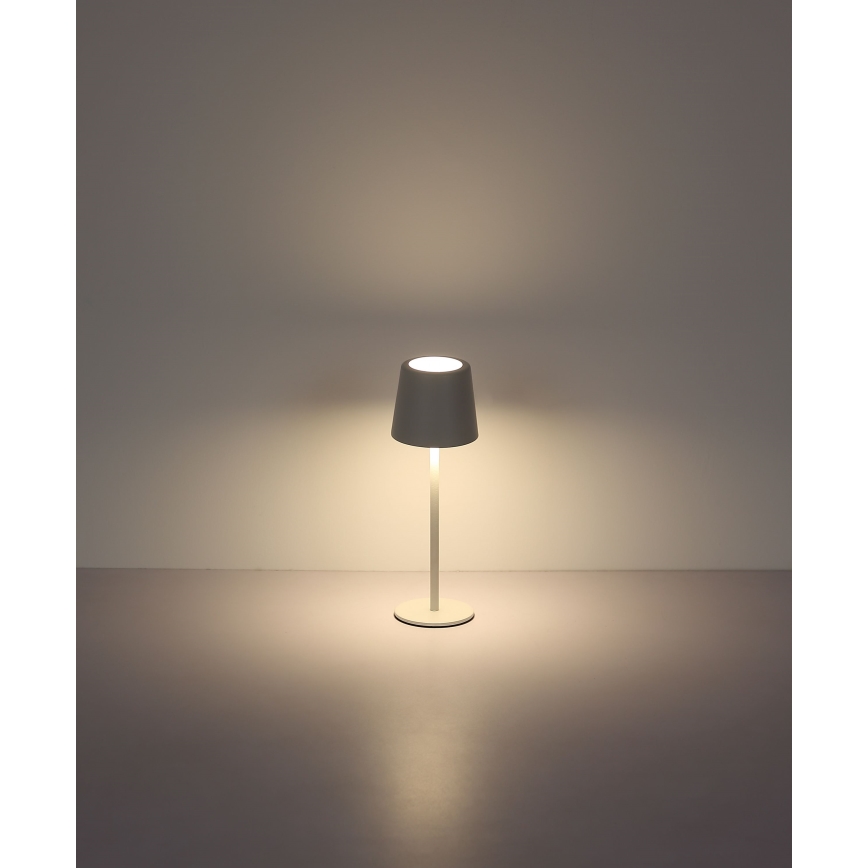 Globo - LED dimbar utomhus bordslampa med touch LED/2W/5V 3000/4000/6000K 2200 mAh IP44 vit