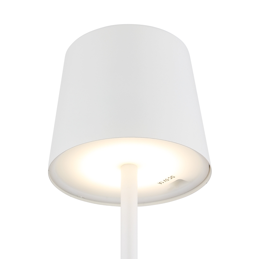 Globo - LED dimbar utomhus bordslampa med touch LED/2W/5V 3000/4000/6000K 2200 mAh IP44 vit
