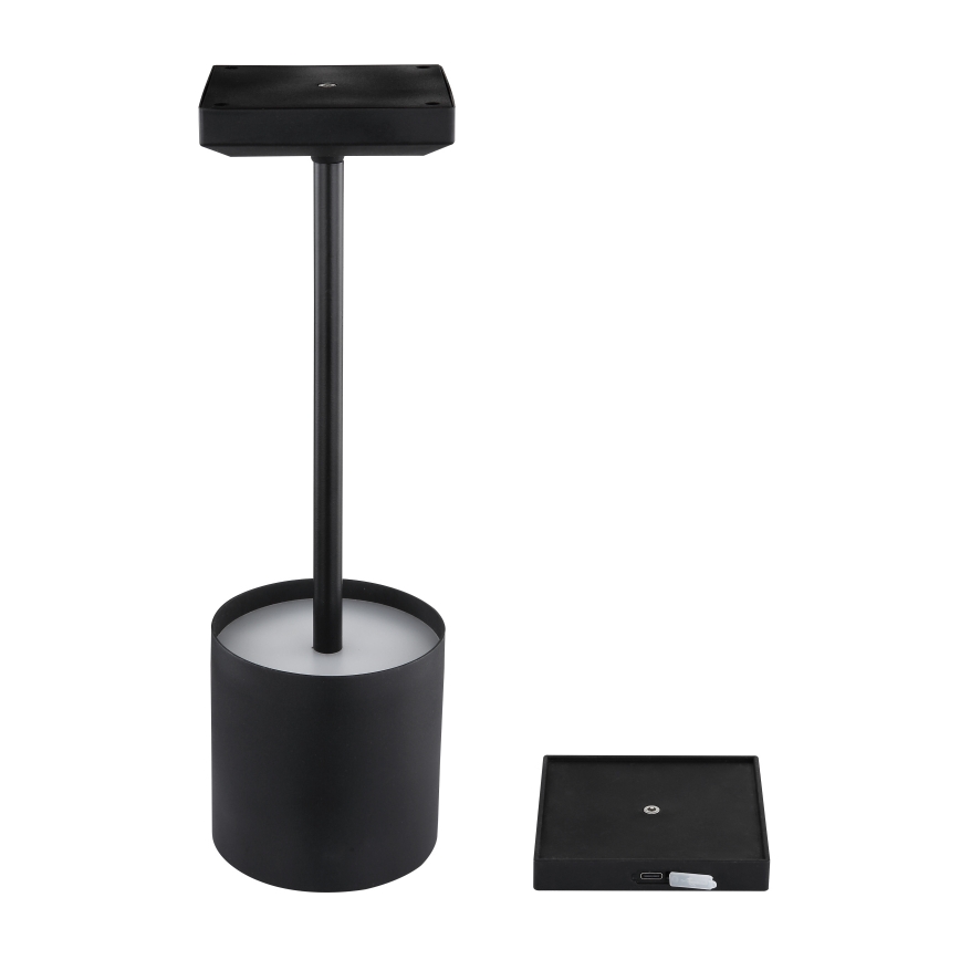 Globo - Dimmbar beröringsstyrd uppladdningsbar LED-bordslampa LED/1,5W/5V 2200 mAh svart