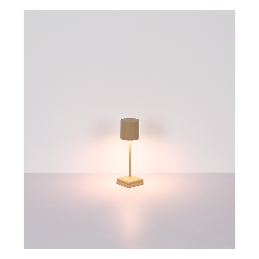 Globo - LED-dimmbar beröringsstyrd uppladdningsbar bordslampa LED/1,5W/5V 2200 mAh beige