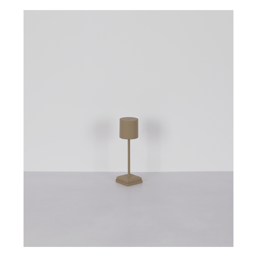 Globo - LED-dimmbar beröringsstyrd uppladdningsbar bordslampa LED/1,5W/5V 2200 mAh beige