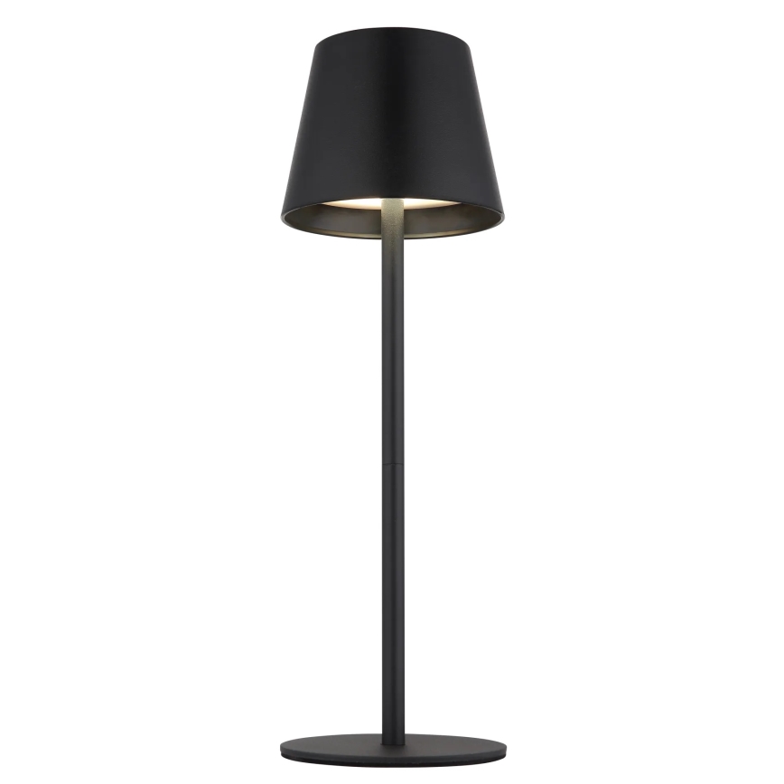 Globo - Dimmbar beröringsstyrd uppladdningsbar utomhusbordslampa 3-i-1 LED/3W/5V 3000/4000/5000K IP54 1800 mAh svart