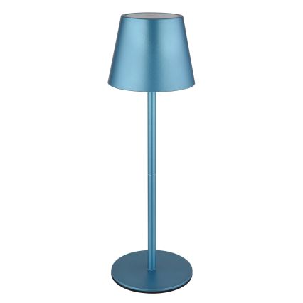 Globo - Dimbar beröringsstyrd uppladdningsbar utomhusbordslampa 3-i-1 LED/3W/5V 3000/4000/5000K IP54 1800 mAh blå