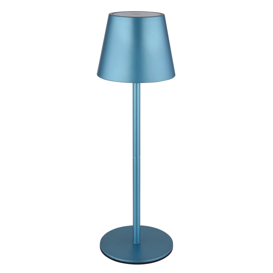 Globo - Dimbar beröringsstyrd uppladdningsbar utomhusbordslampa 3-i-1 LED/3W/5V 3000/4000/5000K IP54 1800 mAh blå