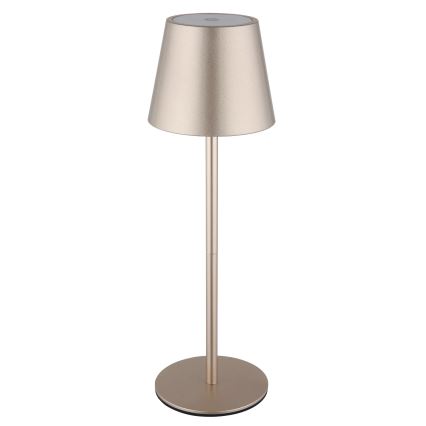 Globo - LED dimbar beröringsstyrd uppladdningsbar utomhusbordslampa 3-i-1 LED/3W/5V 3000/4000/5000K IP54 1800 mAh mässing