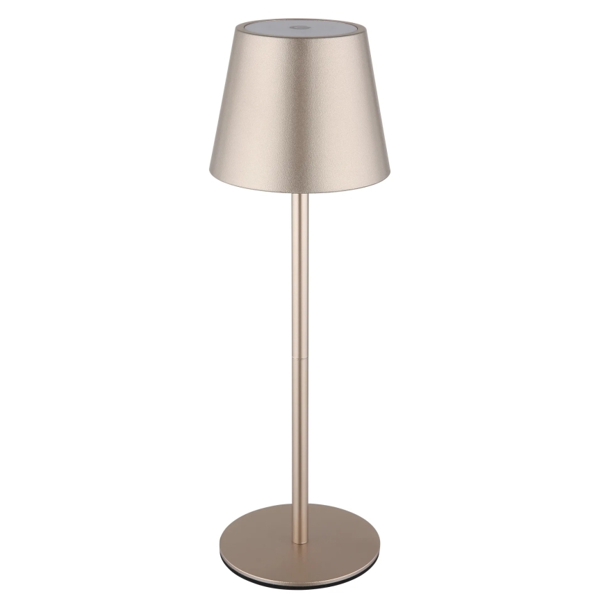 Globo - LED dimbar beröringsstyrd uppladdningsbar utomhusbordslampa 3-i-1 LED/3W/5V 3000/4000/5000K IP54 1800 mAh mässing