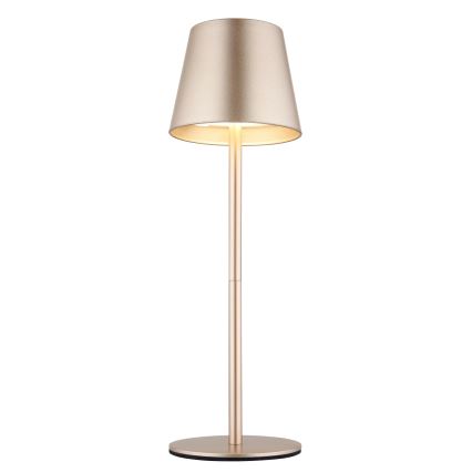 Globo - LED dimbar beröringsstyrd uppladdningsbar utomhusbordslampa 3-i-1 LED/3W/5V 3000/4000/5000K IP54 1800 mAh mässing