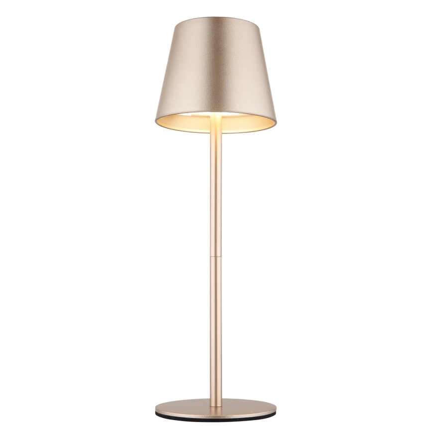 Globo - LED dimbar beröringsstyrd uppladdningsbar utomhusbordslampa 3-i-1 LED/3W/5V 3000/4000/5000K IP54 1800 mAh mässing