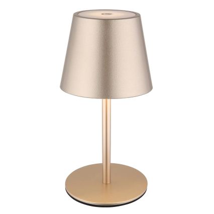 Globo - LED dimbar beröringsstyrd uppladdningsbar utomhusbordslampa 3-i-1 LED/3W/5V 3000/4000/5000K IP54 1800 mAh mässing