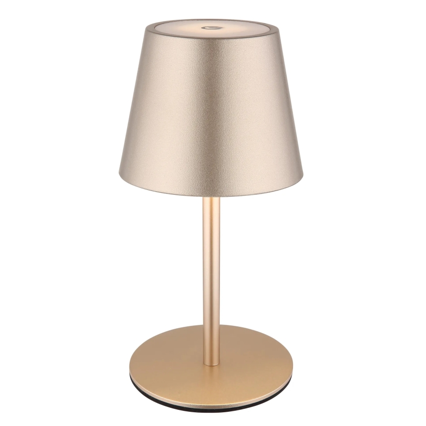 Globo - LED dimbar beröringsstyrd uppladdningsbar utomhusbordslampa 3-i-1 LED/3W/5V 3000/4000/5000K IP54 1800 mAh mässing