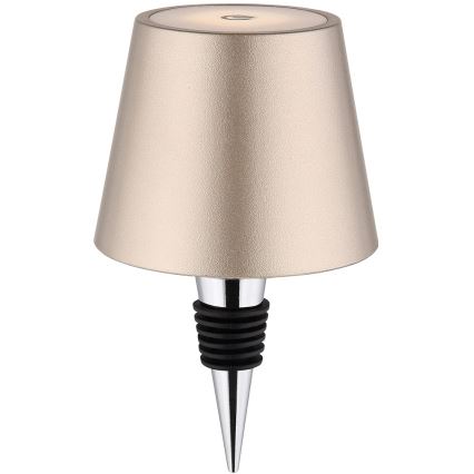 Globo - LED dimbar beröringsstyrd uppladdningsbar utomhusbordslampa 3-i-1 LED/3W/5V 3000/4000/5000K IP54 1800 mAh mässing