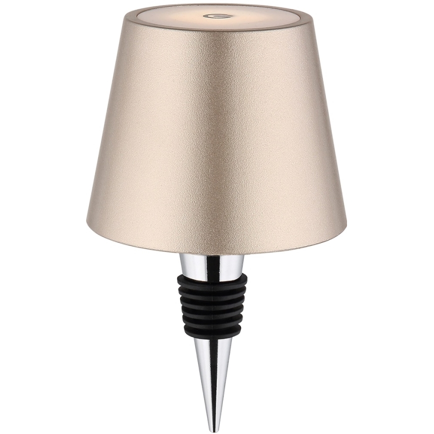 Globo - LED dimbar beröringsstyrd uppladdningsbar utomhusbordslampa 3-i-1 LED/3W/5V 3000/4000/5000K IP54 1800 mAh mässing