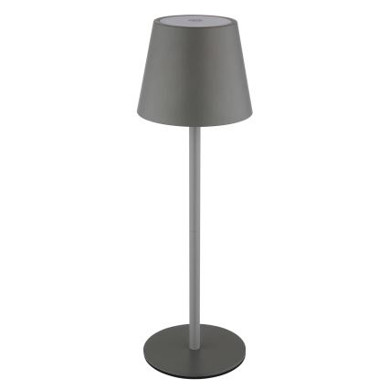 Globo - LED Dimbar beröringsstyrd uppladdningsbar utomhusbordslampa 3-i-1 LED/3W/5V 3000/4000/5000K IP54 1800 mAh grå