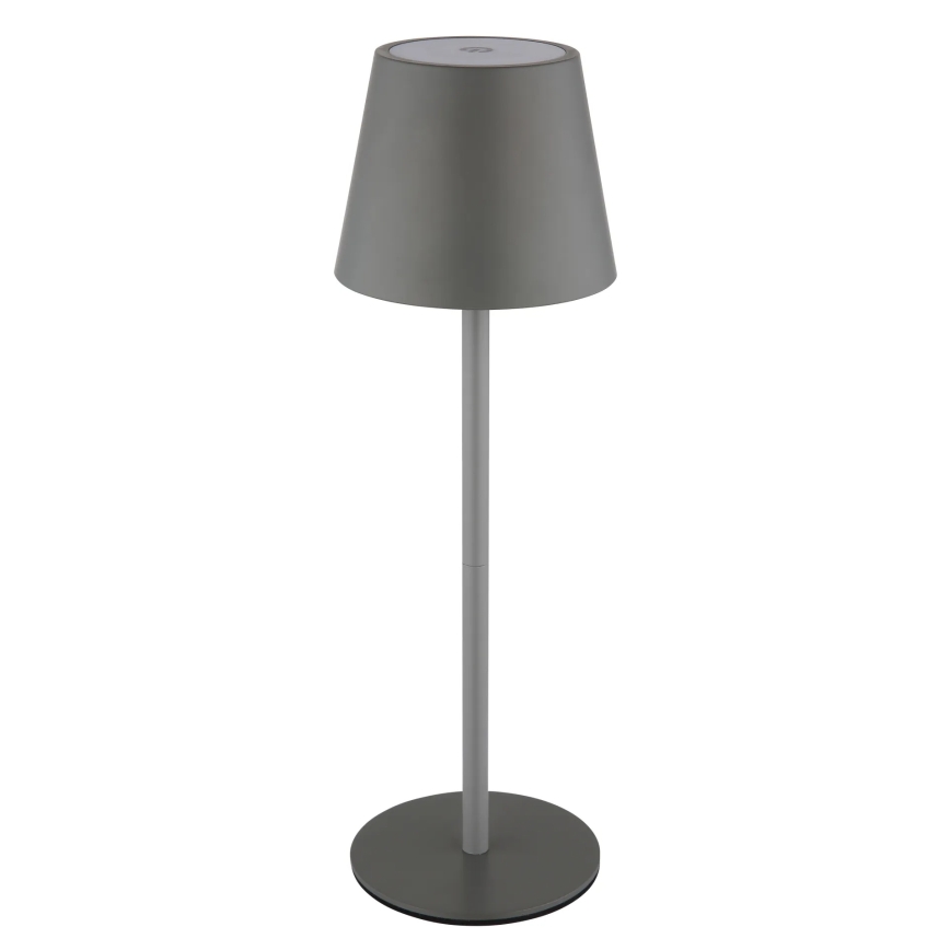 Globo - LED Dimbar beröringsstyrd uppladdningsbar utomhusbordslampa 3-i-1 LED/3W/5V 3000/4000/5000K IP54 1800 mAh grå