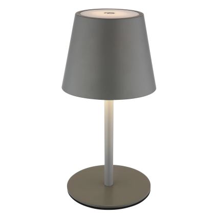 Globo - LED Dimbar beröringsstyrd uppladdningsbar utomhusbordslampa 3-i-1 LED/3W/5V 3000/4000/5000K IP54 1800 mAh grå