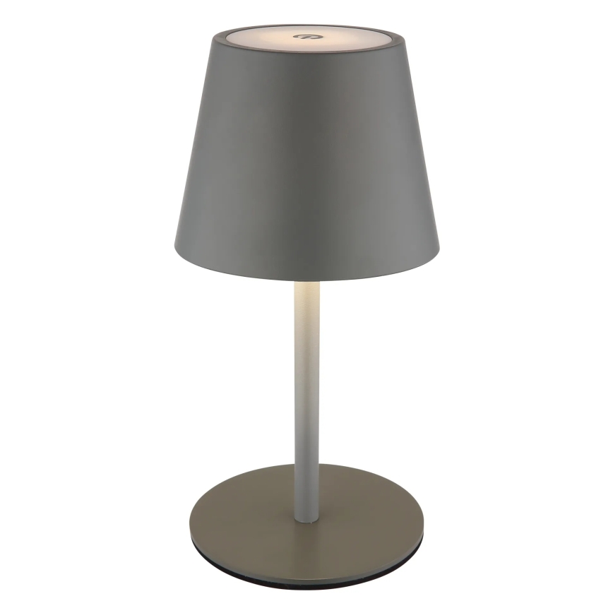 Globo - LED Dimbar beröringsstyrd uppladdningsbar utomhusbordslampa 3-i-1 LED/3W/5V 3000/4000/5000K IP54 1800 mAh grå