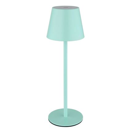 Globo – dimbar, touchstyrd, uppladdningsbar utomhusbordslampa 3-i-1, LED/3W/5V, 3000/4000/5000K, IP54, 1800 mAh, mintgrön