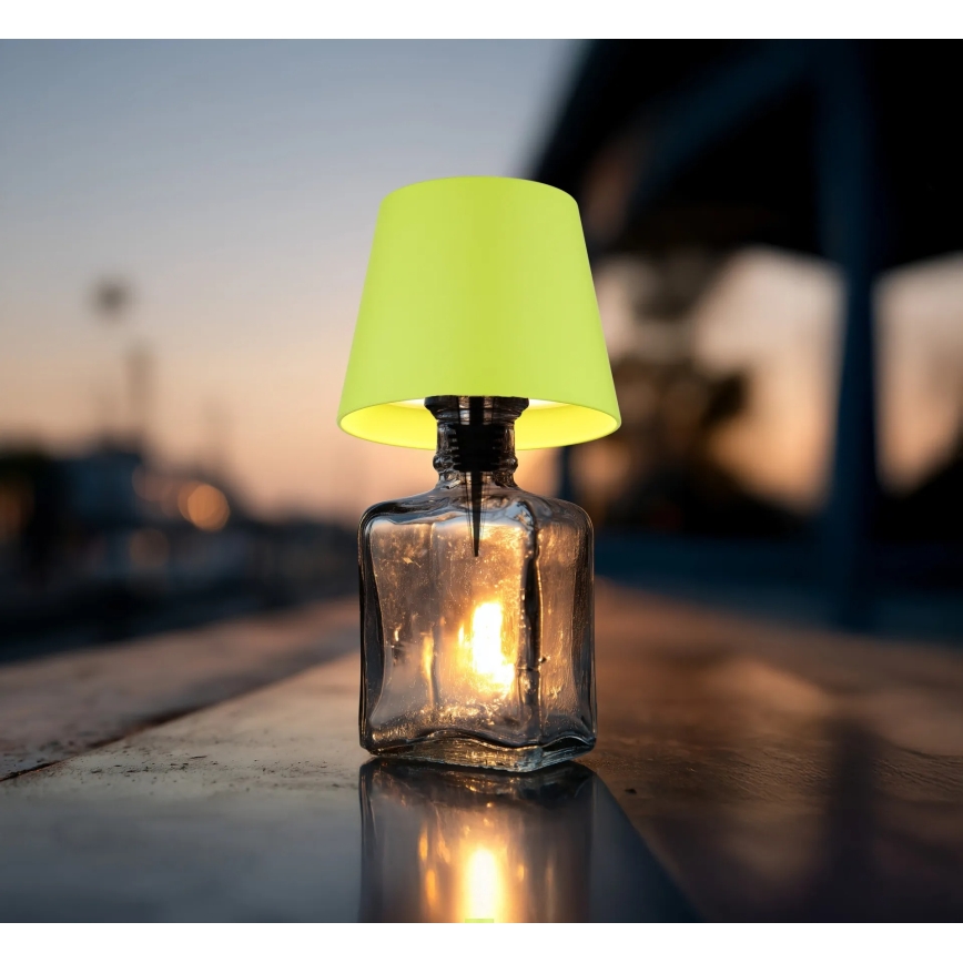 Globo - Dimbar, beröringsstyrd, uppladdningsbar bordslampa för utomhusbruk 3 i 1 LED/3W/5V 3000/4000/5000K IP54 1800 mAh grön