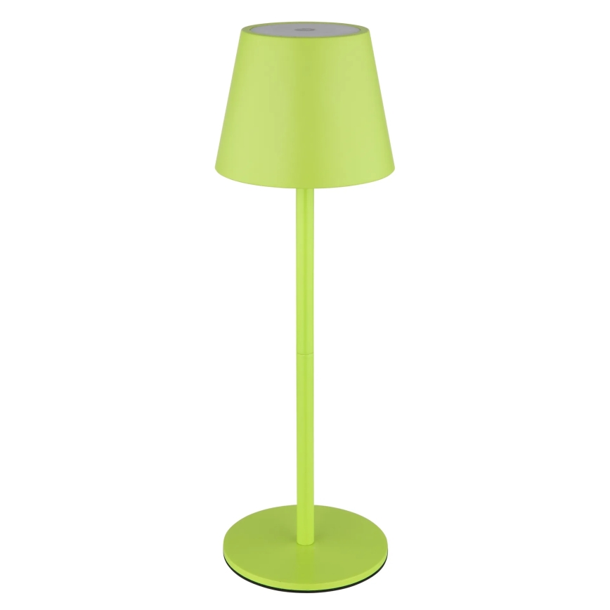 Globo - Dimbar, beröringsstyrd, uppladdningsbar bordslampa för utomhusbruk 3 i 1 LED/3W/5V 3000/4000/5000K IP54 1800 mAh grön