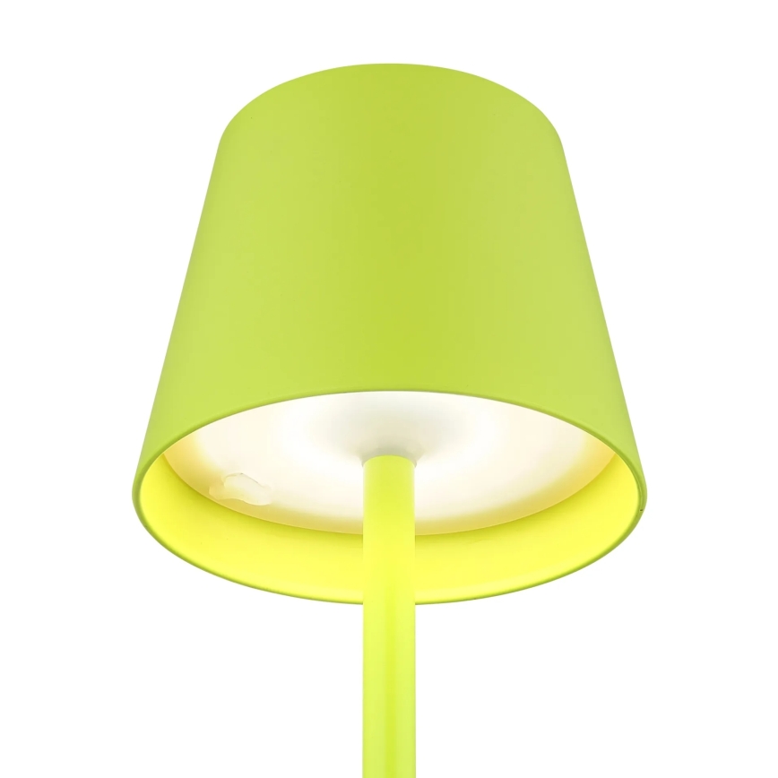 Globo - Dimbar, beröringsstyrd, uppladdningsbar bordslampa för utomhusbruk 3 i 1 LED/3W/5V 3000/4000/5000K IP54 1800 mAh grön
