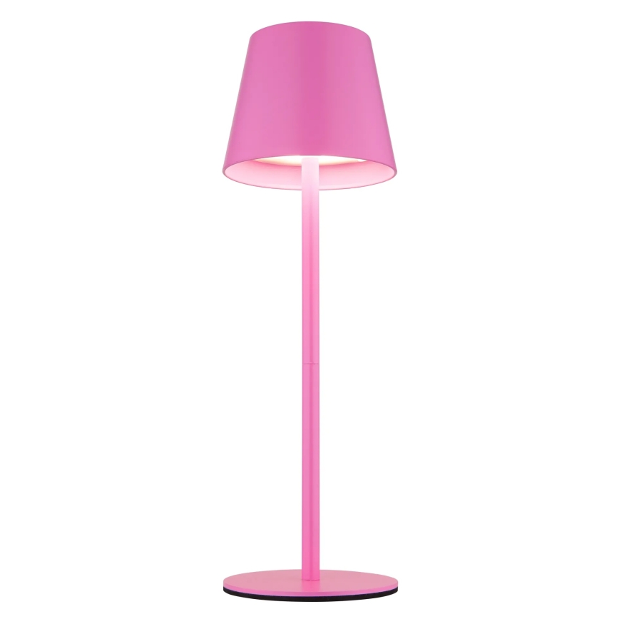 Globo - LED dimmbar beröringsstyrd uppladdningsbar utomhusbordslampa 3 i 1 LED/3W/5V 3000/4000/5000K IP54 1800 mAh rosa