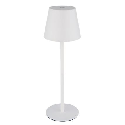 Globo - LED dimbar beröringsstyrd uppladdningsbar utomhusbordslampa 3-i-1 LED/3W/5V 3000/4000/5000K IP54 1800 mAh vit