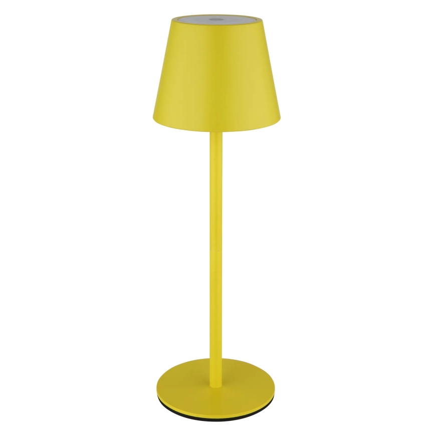 Globo - LED-dimbar touchstyrd uppladdningsbar utomhusbordslampa 3-i-1 LED/3W/5V 3000/4000/5000K IP54 1800 mAh gul