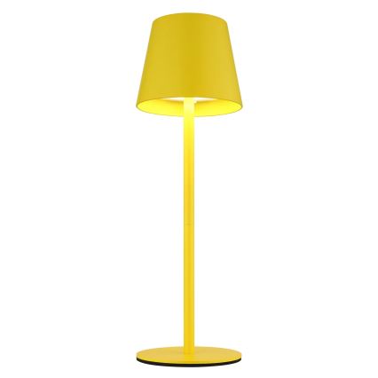 Globo - LED-dimbar touchstyrd uppladdningsbar utomhusbordslampa 3-i-1 LED/3W/5V 3000/4000/5000K IP54 1800 mAh gul