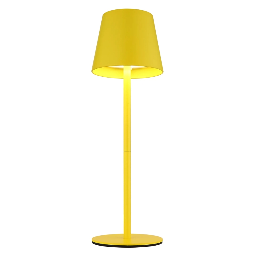 Globo - LED-dimbar touchstyrd uppladdningsbar utomhusbordslampa 3-i-1 LED/3W/5V 3000/4000/5000K IP54 1800 mAh gul