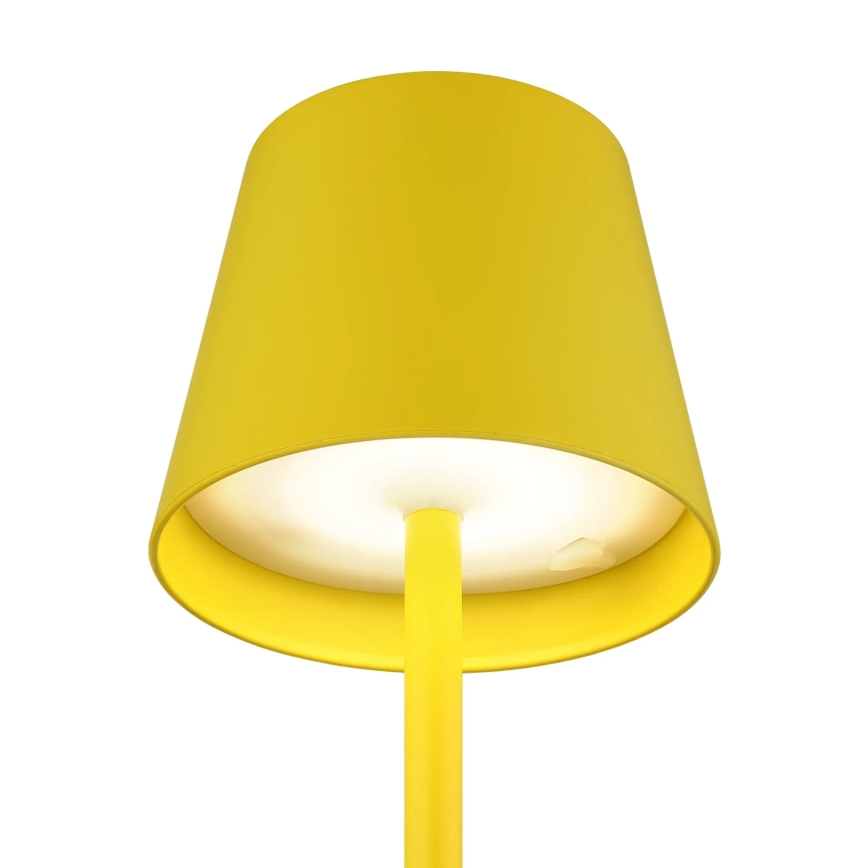 Globo - LED-dimbar touchstyrd uppladdningsbar utomhusbordslampa 3-i-1 LED/3W/5V 3000/4000/5000K IP54 1800 mAh gul