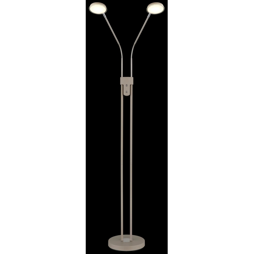 Globo - Dimbar LED-golvlampa 2xLED/6,5W/230V 2700/3350/4000K beige