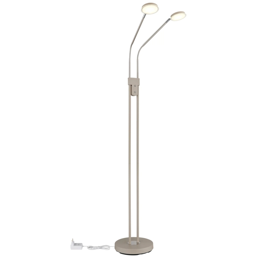 Globo - Dimbar LED-golvlampa 2xLED/6,5W/230V 2700/3350/4000K beige