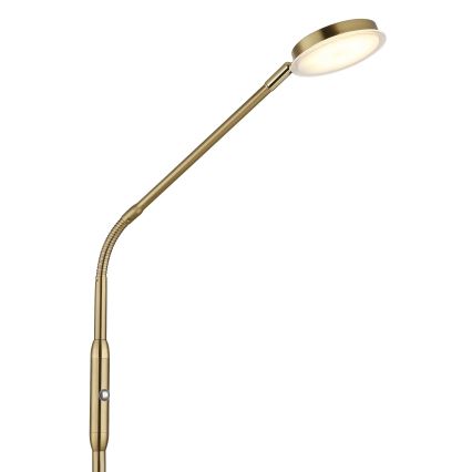 Globo - LED-dimmbar beröringsstyrd golvlampa LED/6,5W/230V 2700/3350/4000K mässing