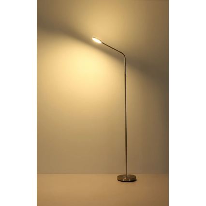 Globo - LED-dimmbar beröringsstyrd golvlampa LED/6,5W/230V 2700/3350/4000K matt krom