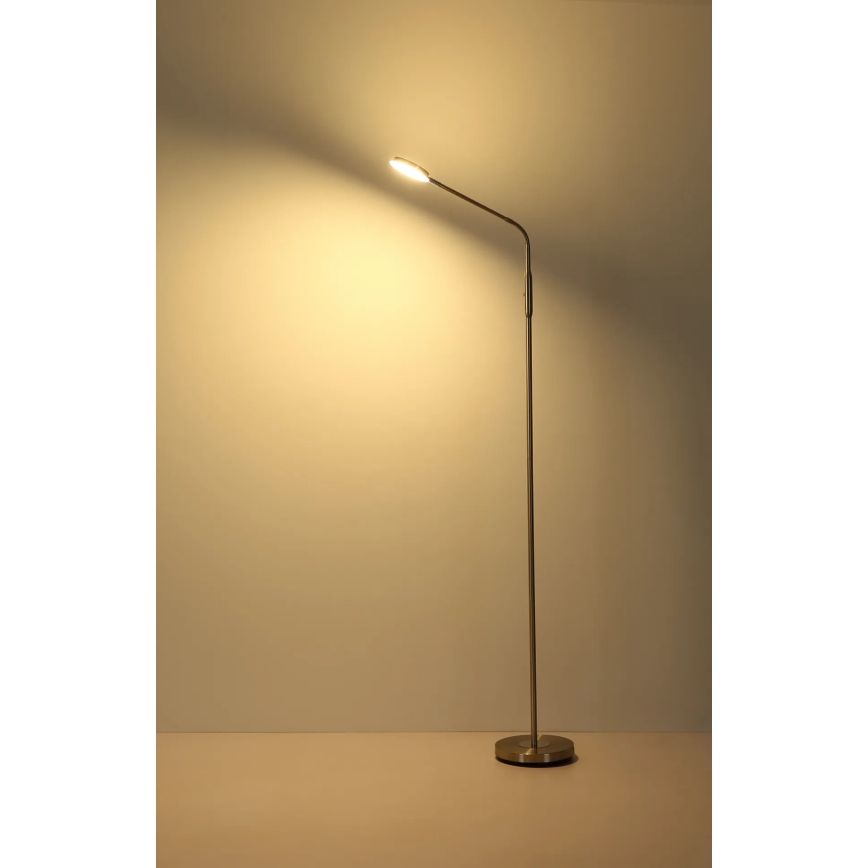 Globo - LED-dimmbar beröringsstyrd golvlampa LED/6,5W/230V 2700/3350/4000K matt krom