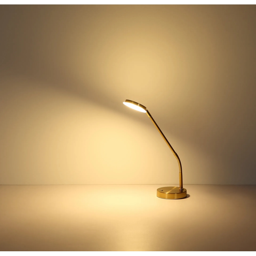 Globo - LED Dimbar beröringsstyrd bordslampa LED/6,5W/230V 2700/3350/4000K mässing