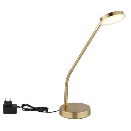 Globo - LED Dimbar beröringsstyrd bordslampa LED/6,5W/230V 2700/3350/4000K mässing