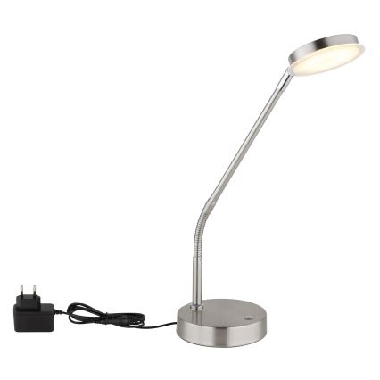 Globo - Dimmbar beröringsstyrd bordslampa LED/6,5W/230V 2700/3350/4000K matt krom