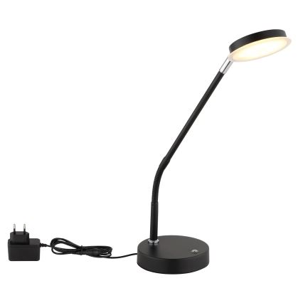 Globo - Dimbar beröringsstyrd bordslampa LED/6,5W/230V 2700/3350/4000K svart
